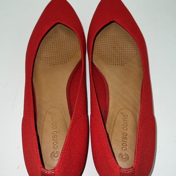 Corso Como Julia Mars Red Knit Flats Size 9 - Picture 5 of 7